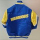 Giubbino Mitchell And Ness GOLDEN STATE nba Heavyweight Satin Jacket