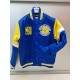 Giubbino Mitchell And Ness GOLDEN STATE nba Heavyweight Satin Jacket