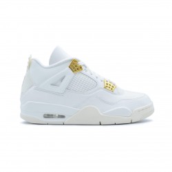 WMNS Air Jordan 4 "Metallic Gold" Sail/Metallic Gold/Black