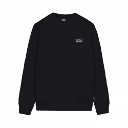 Felpa Propaganda Logo Embroidery Crewneck Black