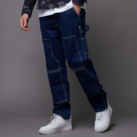 Jeans Dollynoire Carpenter Pants Raw Blue Indigo