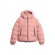 Giubbino Superdry bomber Puffer Rosa con cappuccio Sports