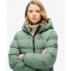 Giubbino Superdry bomber Puffer Green con cappuccio Sports