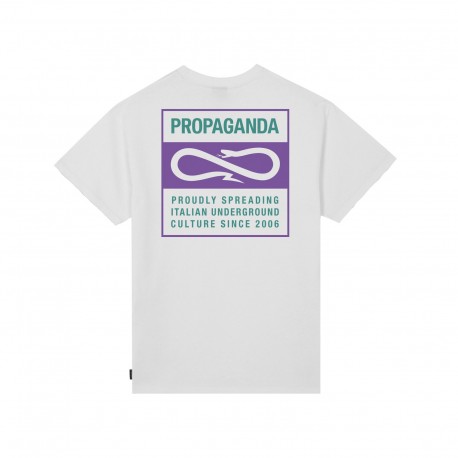 T-shirt Propaganda Label Bicolor Tee White 25SSPRTS842